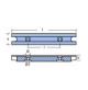 Bar For Engines Yamaha Top 700 - original part number: 6H1-45251-02 - 01115 - Tecnoseal